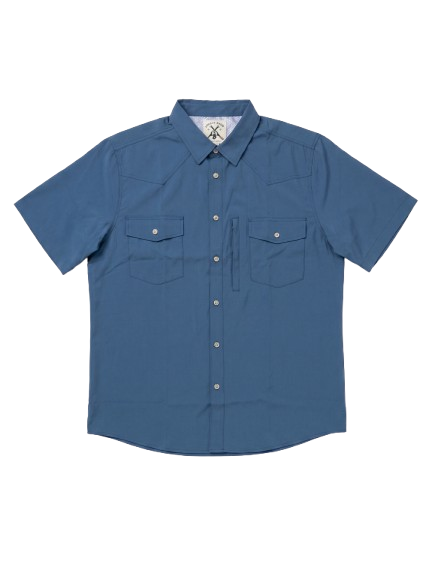 The Frontier Shirt – Solids (Colors) - Medium Blue