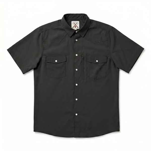 The Frontier Shirt – Solids (Neutrals) - Black