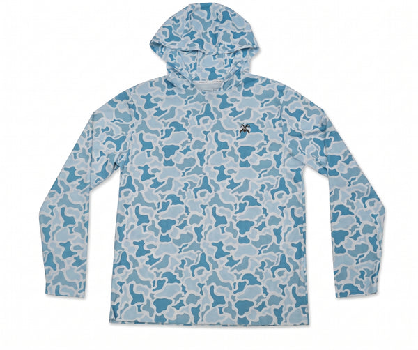 Sun Hoodie - Light Blue Camo